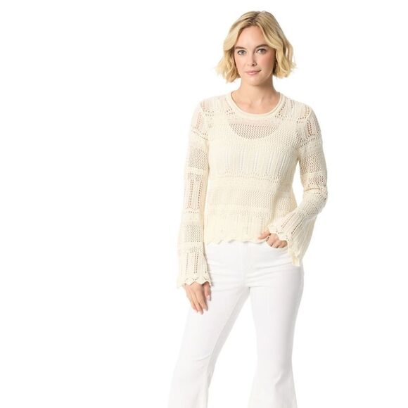 NWT Jessica Simpson Pointelle Pullover Size Large - Picture 1 of 11